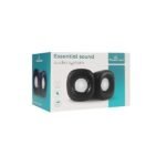 Powertech Essential Sound PT-844 Ηχεία Υπολογιστή 2.0 με Ισχύ 3W σε Μαύρο Χρώμα - Image 2