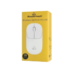 POWERTECH ασύρματο ποντίκι PT-1184, USB δέκτης, 1000DPI, λευκό