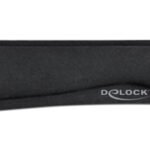 DELOCK στήριγμα καρπού για πληκτρολόγιο/laptop 12558, 20x85x465mm, μαύρο