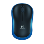 Logitech M185 Ασύρματο Mini Ποντίκι Black/Blue