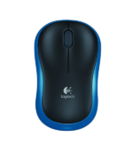 Logitech M185 Ασύρματο Mini Ποντίκι Black/Blue
