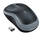 Logitech M185 Ασύρματο Mini Ποντίκι Black/Grey