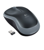 Logitech M185 Ασύρματο Mini Ποντίκι Black/Grey