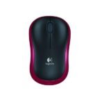 Logitech M185 Ασύρματο Mini Ποντίκι Black/Red - Image 2