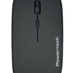 POWERTECH ασύρματο ποντίκι PT-1381, 2.4GHz & Bluetooth, έως 1600DPI, 500mAh, μαύρο
