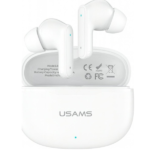 Usams E05 In-ear Bluetooth Handsfree Ακουστικά με Θήκη Φόρτισης Λευκά